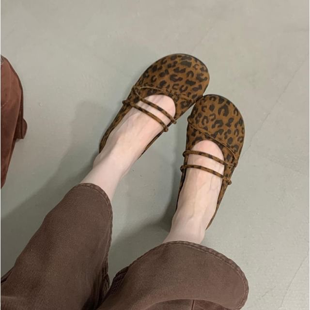 Anran-Round Toe Strappy Flats