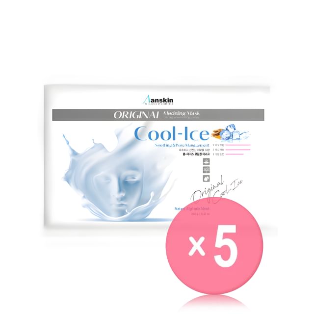 Anskin-Original Cool-Ice Modeling Mask Refill Only 5pcs Bundle Set