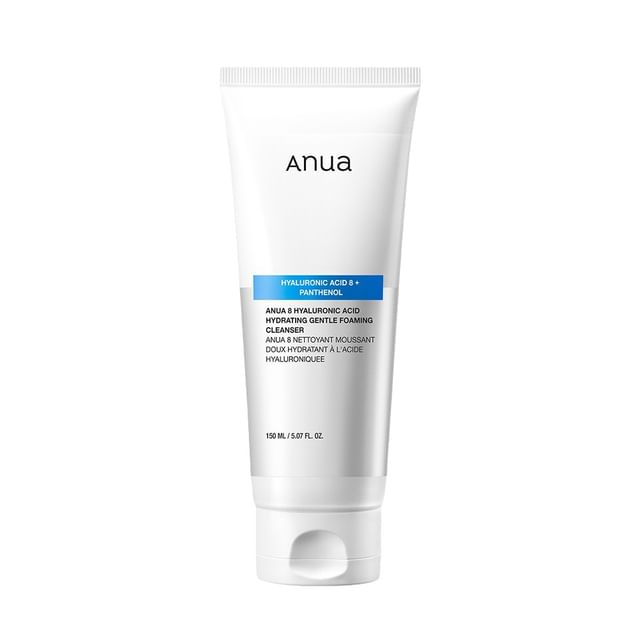 Anua-Gel de Limpeza Espumante Suave com 8 Ácidos Hialurônicos-150ml