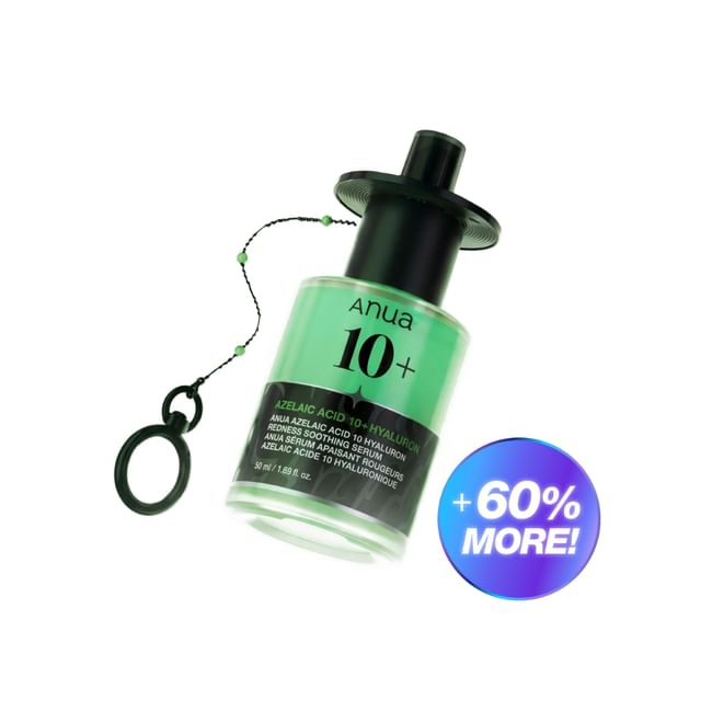 Anua-Kpop Demon Hunters Azelaic Acid 10 Hyaluron Redness Soothing Serum Set - Sérum avec porte-clés-50 Ml