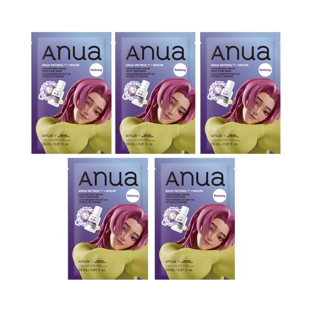 Anua - Bundle: Kpop Demon Hunters Retinol Niacin Night Care Mask Set ...