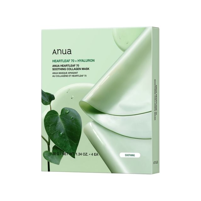 Anua-Set de Mascarillas Faciales con Colágeno Collagen Mask Set - 3 Tipos