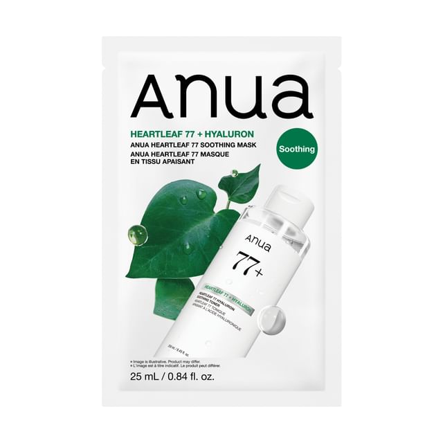 Anua-Heartleaf 77 łagodząca maseczka w płachcie