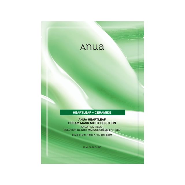 Anua-Heartleaf Cream Mask Night Solution Mask - Máscara Facial Noturna