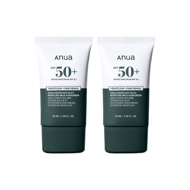 Anua-Heartleaf Silky Moisture Mild Sunscreen OTC Version Bundle Set