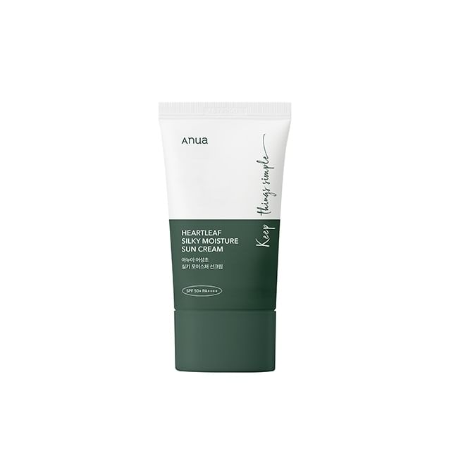 Anua-Heartleaf Silky Moisture Sun Cream - Crème solaire hydratante et apaisante-50ml