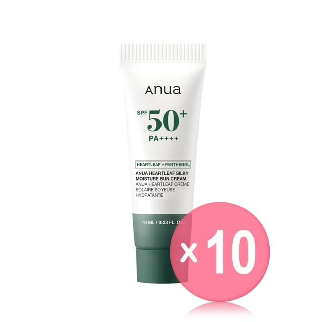 Anua-Heartleaf Silky Moisture Sun Cream Mini 10pcs Bundle Set