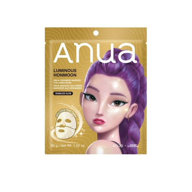 Anua-Kpop Demon Hunters Golden masque collagène barrière aux céramides
