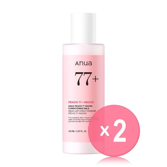 Anua-Combo de Loción Peach 77 Niacin Conditioning Milk 2uds