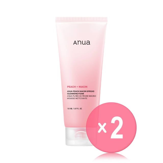 Anua-Peach Niacin Spread Cleansing Foam 2pcs Bundle Set