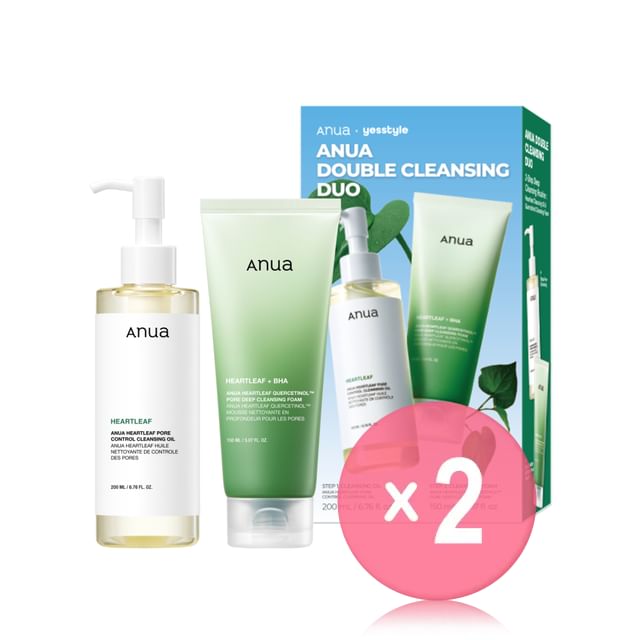 Anua-YesStyle Exclusive Double Cleansing Duo Set 2pcs Bundle Set