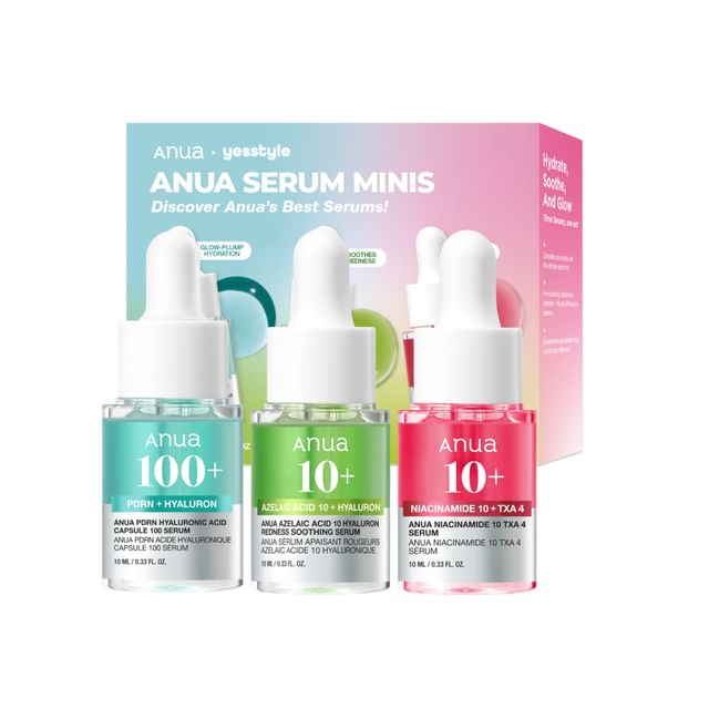 Anua-Serum Mini Trio Set - Trio sérums exclusif YesStyle