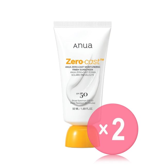 Anua-Zero-Cast Moisturizing Finish Sunscreen 2pcs Bundle Set