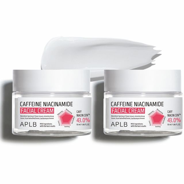 APLB-Caffeine Niacinamide Facial Cream Set - Duo crème visage caféine niacinamide