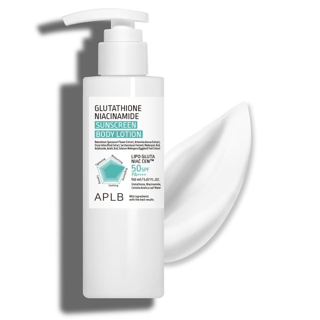 APLB-Loção Corporal Hidratante e Protetor Solar com Glutationa e Niacinamida