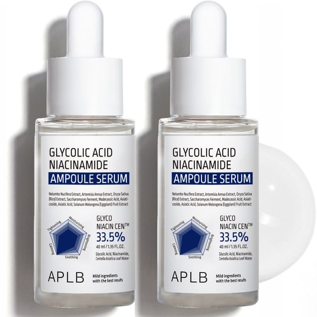 APLB-Set de Sérum Facial con Niacinamida Glycolic Acid Niacinamide Ampoule Serum Set