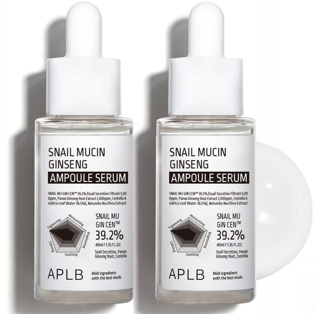 APLB-Zestaw serum z ampułkami ze śluzem ślimaka i żeń-szeniem-2 Szt