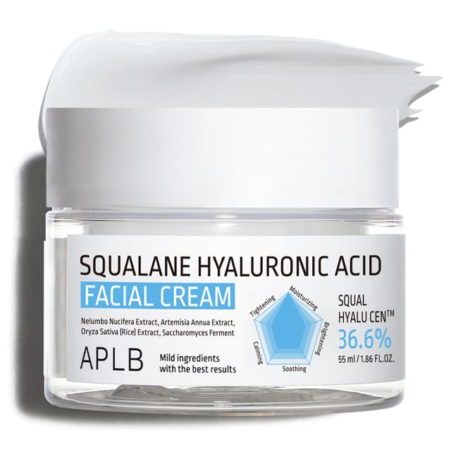 APLB-Squalane Hyaluronic Acid Facial Cream - Crème visage squalane et acide hyaluronique