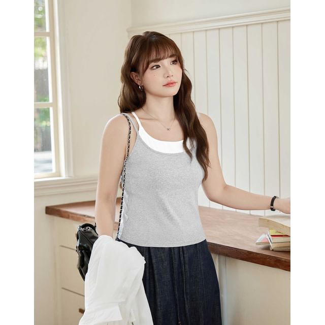 Appelsin-Mock Two Piece Camisole Top