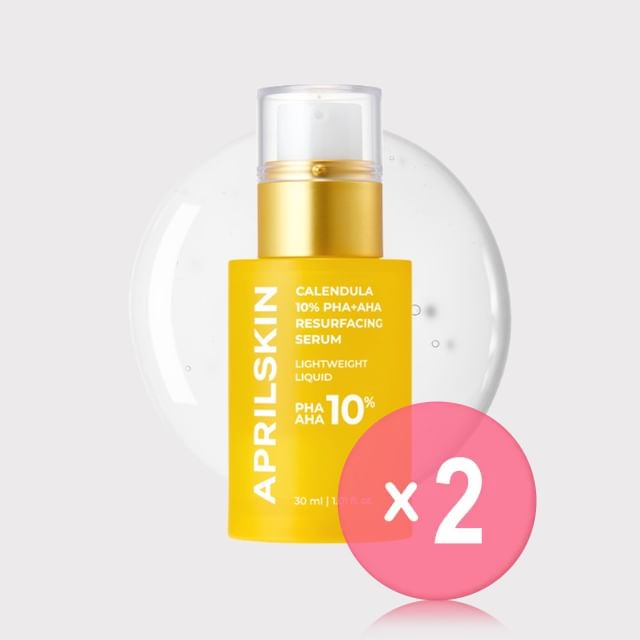 APRILSKIN-Calendula 10 PHA AHA Resurfacing Serum 2pcs Bundle Set