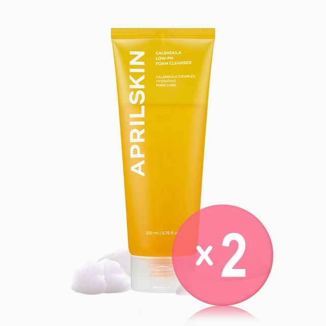 APRILSKIN-Calendula Low-pH Foam Cleanser 2pcs Bundle Set