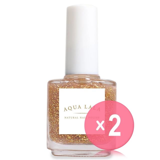 AQUA LALA-Gold Leaf Nail Polish 2pcs Bundle Set