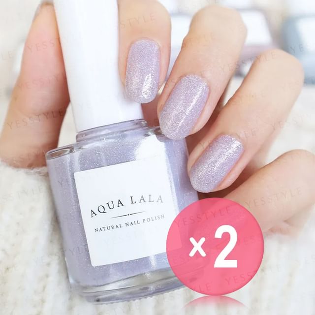 AQUA LALA-Lavender Nail Polish 2pcs Bundle Set