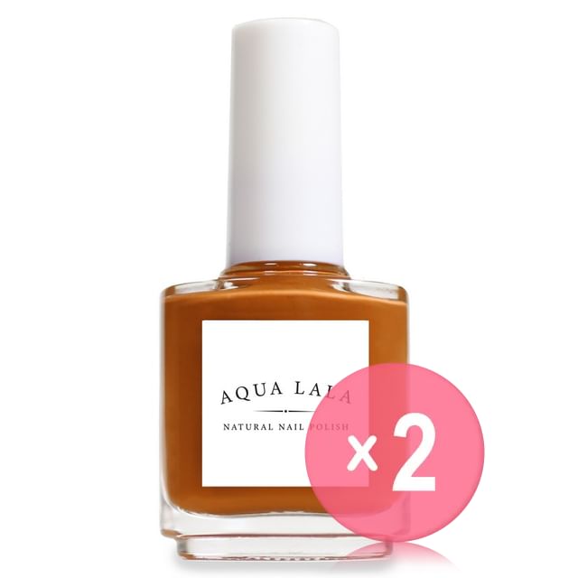 AQUA LALA-Persimmon Nail Polish 2pcs Bundle Set