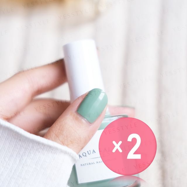 AQUA LALA-Straight Forward Nail Polish 2pcs Bundle Set