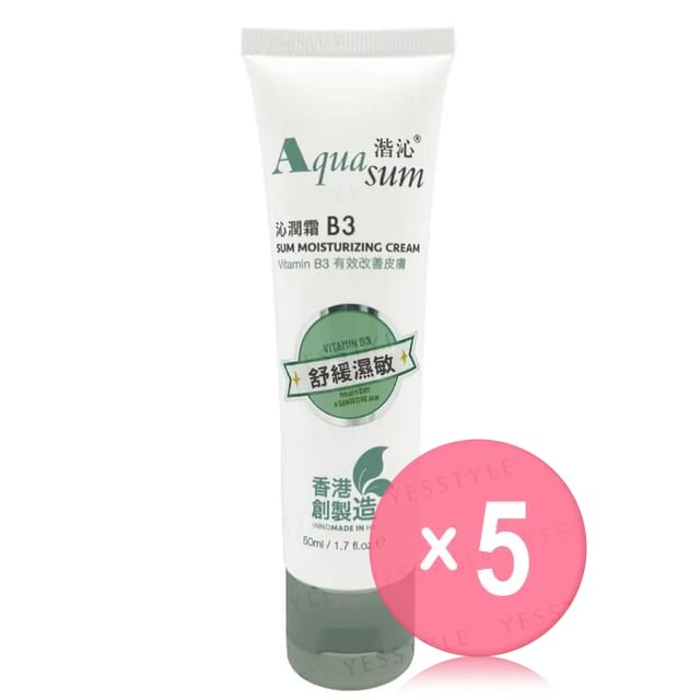 Aqua sum-Sum Moisturizing Cream Vitamin B3 5pcs Bundle Set