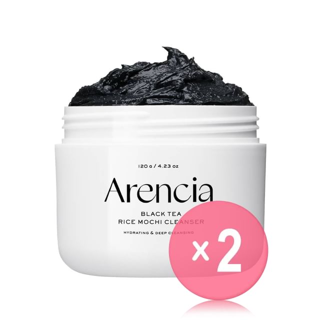 Arencia-Kit com 2 Unidades de Sabonete Facial com Textura Mochi de Chá Preto e Arroz-120 G X 2 Unid