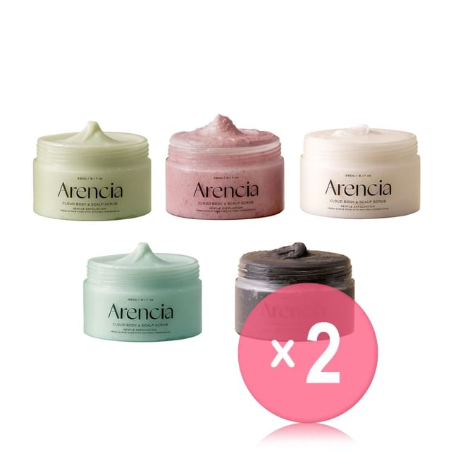 Arencia-Cloud Body Scalp Scrub - 5 Types 2pcs Bundle Set