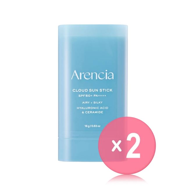 Arencia-Kit com 2 Unidades de Protetor Solar em Bastão Matte Cloud SPF50-18 G X 2 Unid