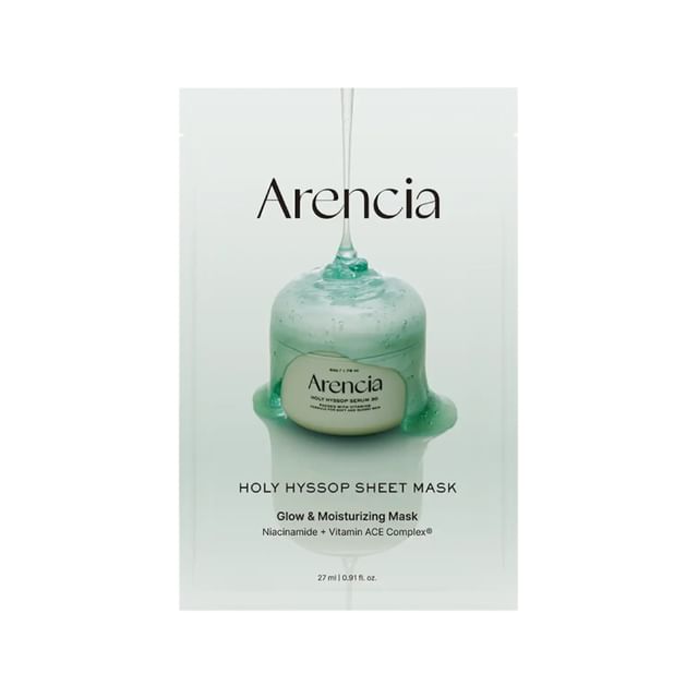 Arencia-Máscara de Tecido Iluminadora Holy Hyssop Sheet Mask-27 Ml X 1 Unidades