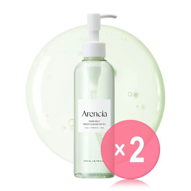 Arencia-Kit com 2 Unidades de Óleo de Limpeza Facial Pore Melt Mochi-200 Ml X 2 Unid