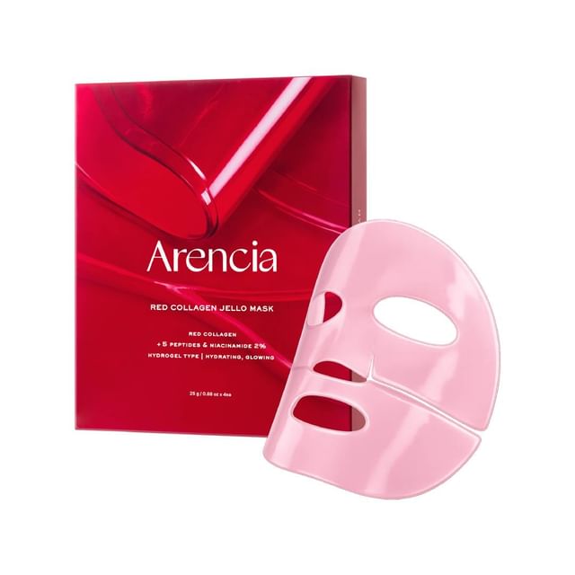 Arencia-Red Collagen Jello Mask Set - Set de mascarilla de colágeno tipo gel