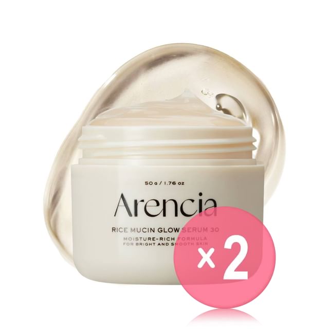 Arencia-Kit com 2 Unidades de Sérum Iluminador Rice Mucin Glow Serum 30-50 G X 2 Unid