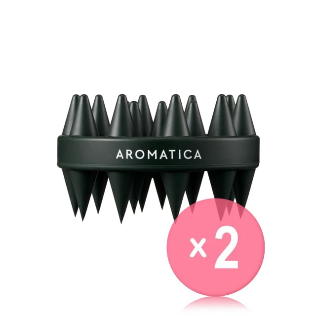AROMATICA-Dual Scalp Care Shampoo Brush 2pcs Bundle Set