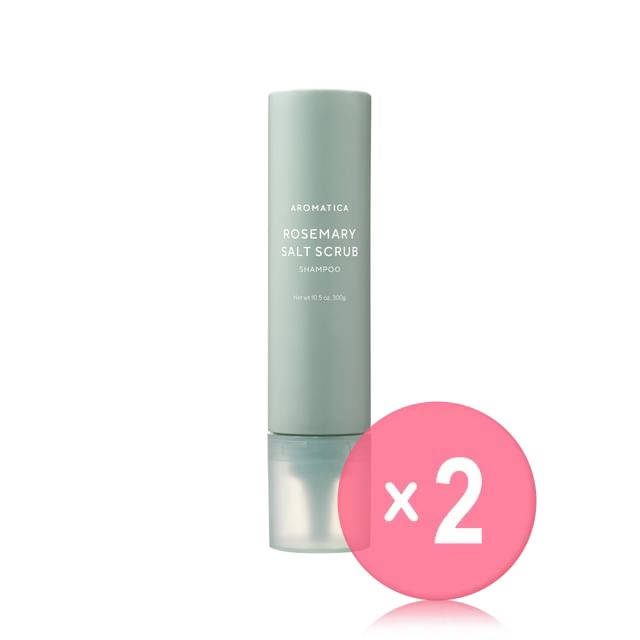 AROMATICA-Rosemary Salt Scrub Shampoo 2pcs Bundle Set