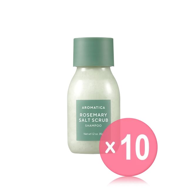 AROMATICA-Rosemary Salt Scrub Shampoo Mini 10pcs Bundle Set