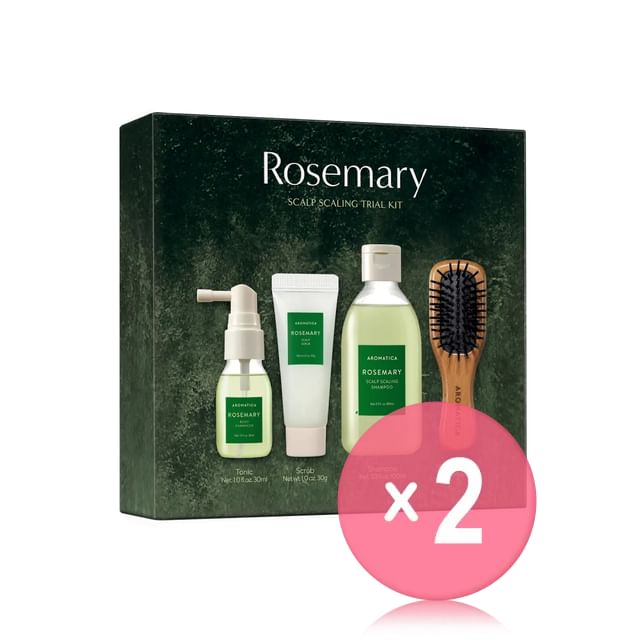 AROMATICA-Rosemary Scalp Scaling Trial Kit 2pcs Bundle Set
