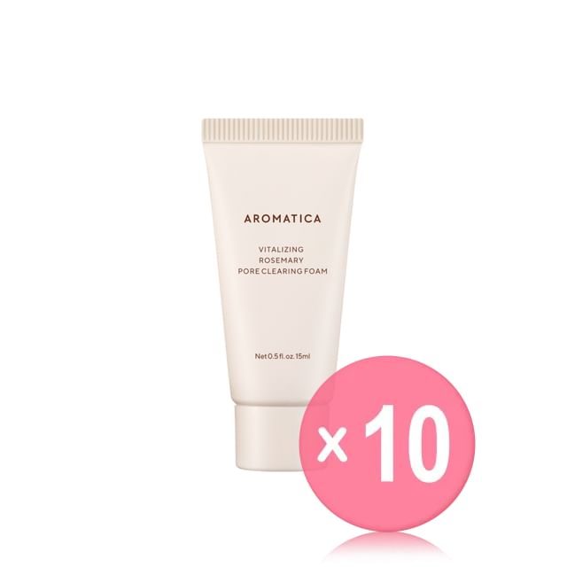 AROMATICA-YesStyle Exclusive Vitalizing Rosemary Pore Clearing Foam Mini 10pcs Bundle Set