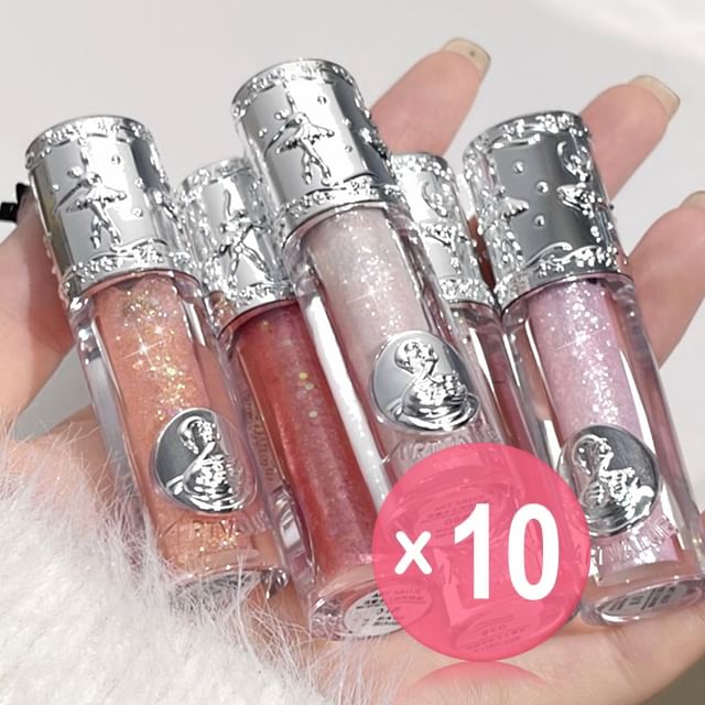Art Value-Balletism Shimmer Liquid Eyeshadow - 5 Colors 10pcs Bundle Set