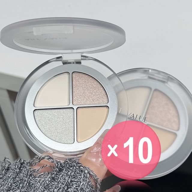 Art Value-Floating 4-Color Highlighter Palette 10pcs Bundle Set