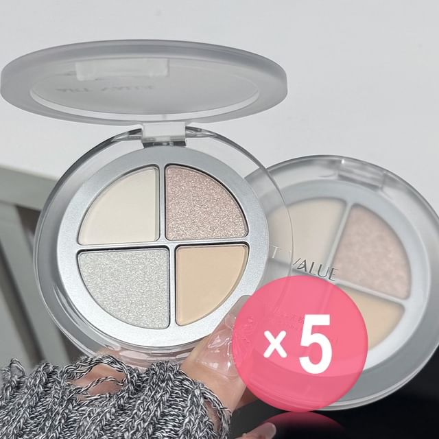 Art Value-Floating 4-Color Highlighter Palette 5pcs Bundle Set
