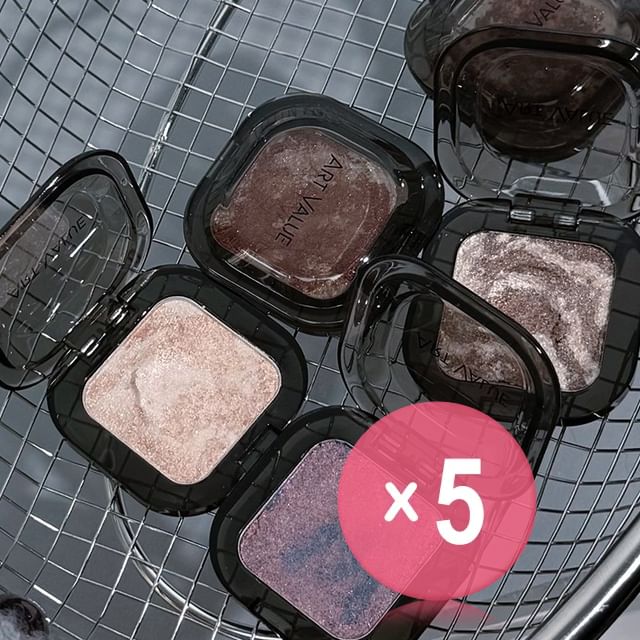 Art Value-Inked Single Eyeshadow - 6 Colors 5pcs Bundle Set