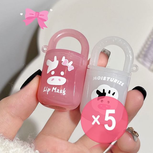 Art Value-Mini Bucket Moisturize Lip Mask - 2 Types 5pcs Bundle Set