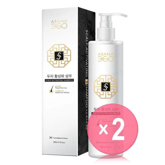 ASANA 360-Scalp Activating Shampoo 2pcs Bundle Set