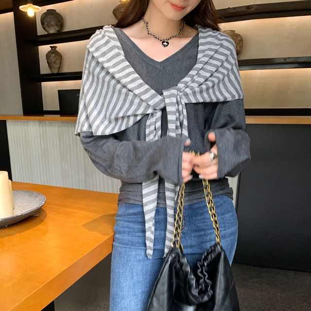 Asiris-Striped Shawl