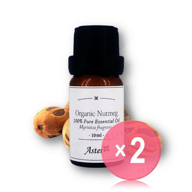 Aster Aroma-Organic Nutmeg Essential Oil 2pcs Bundle Set